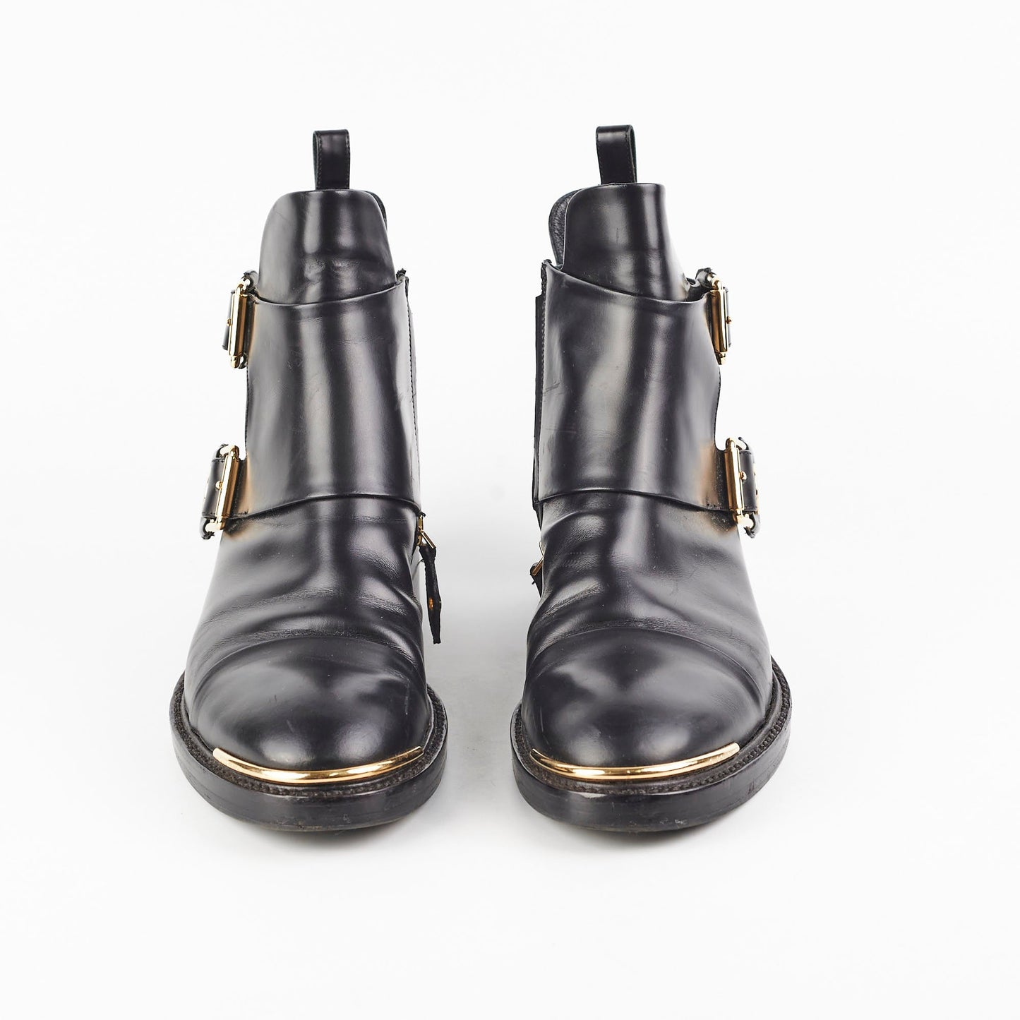 Louis Vuitton Black Leather Boots Size 39