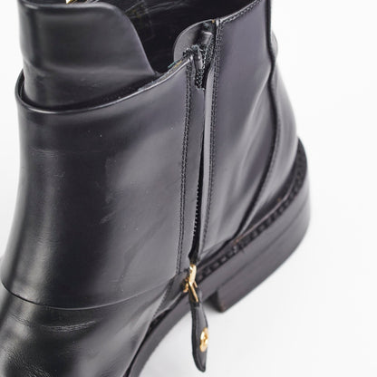 Louis Vuitton Black Leather Boots Size 39