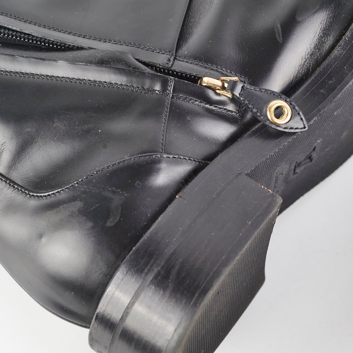 Louis Vuitton Black Leather Boots Size 39