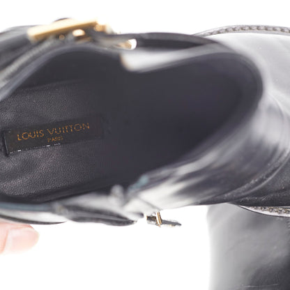 Louis Vuitton Black Leather Boots Size 39