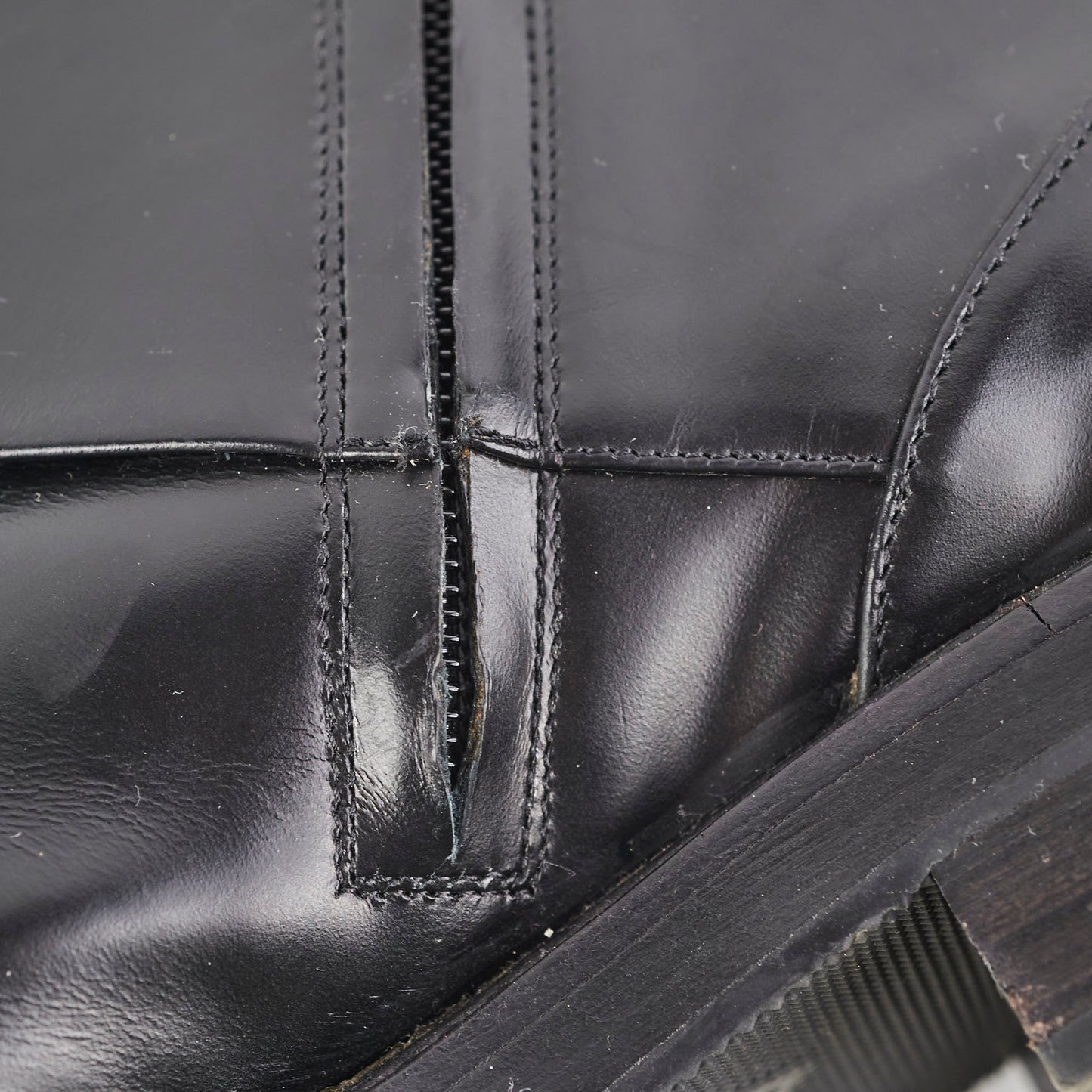 Louis Vuitton Black Leather Boots Size 39