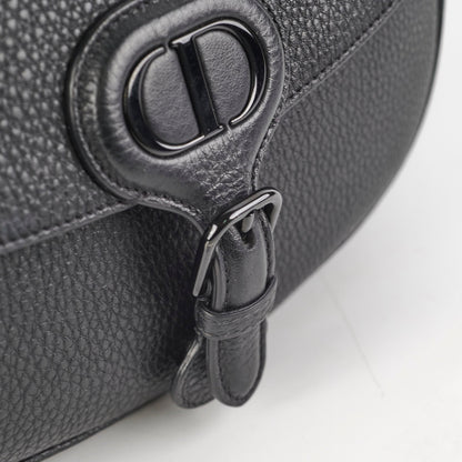 Christian Dior Grained Calfskin Medium Bobby Flap Black