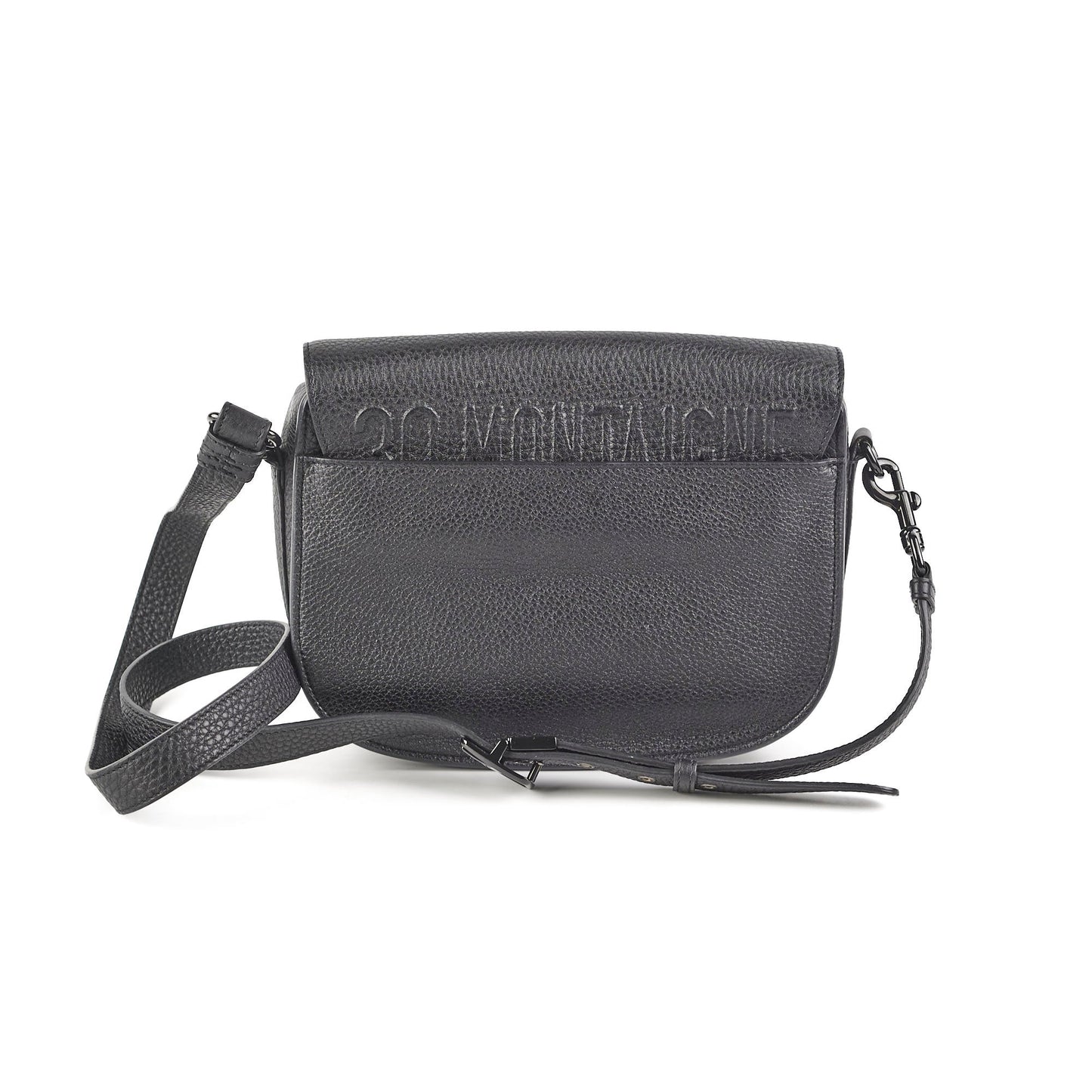 Christian Dior Grained Calfskin Medium Bobby Flap Black