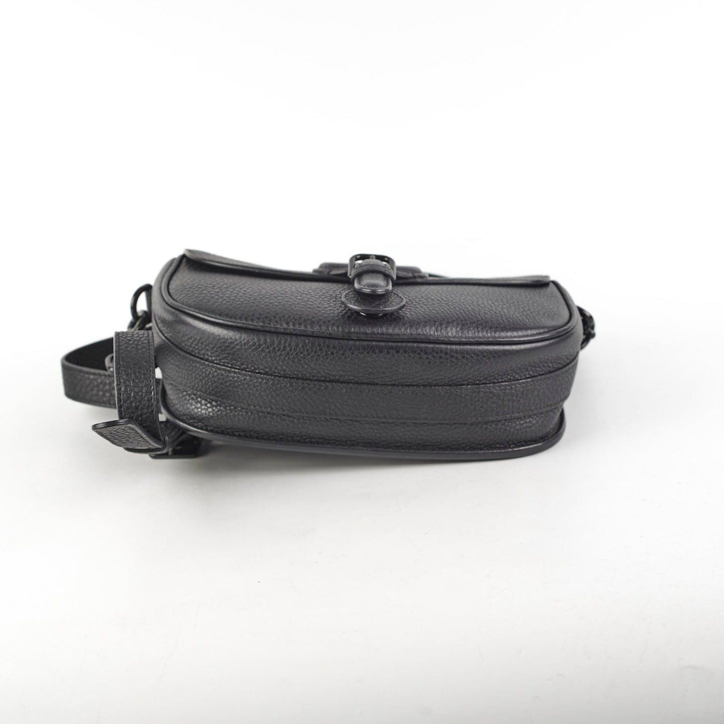 Christian Dior Grained Calfskin Medium Bobby Flap Black