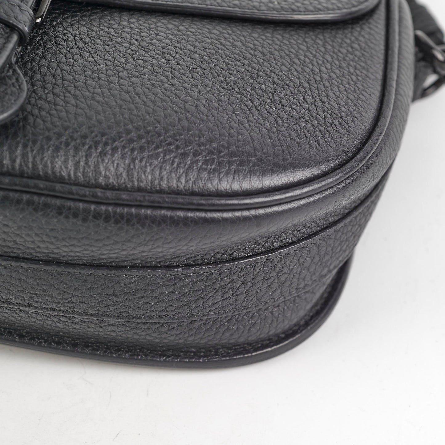 Christian Dior Grained Calfskin Medium Bobby Flap Black