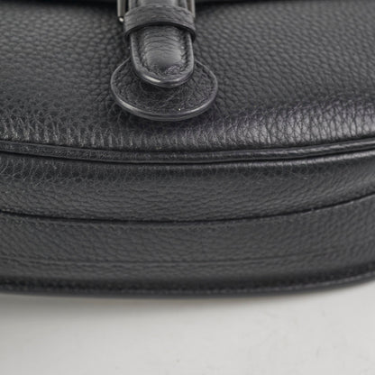 Christian Dior Grained Calfskin Medium Bobby Flap Black