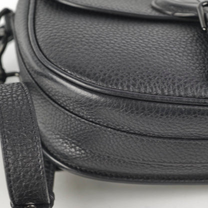 Christian Dior Grained Calfskin Medium Bobby Flap Black