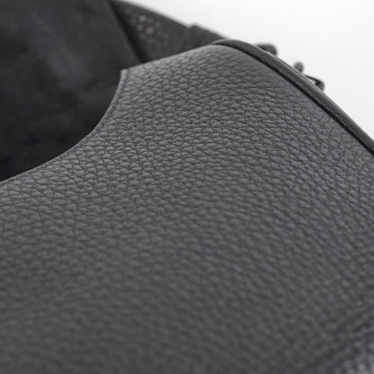 Christian Dior Grained Calfskin Medium Bobby Flap Black