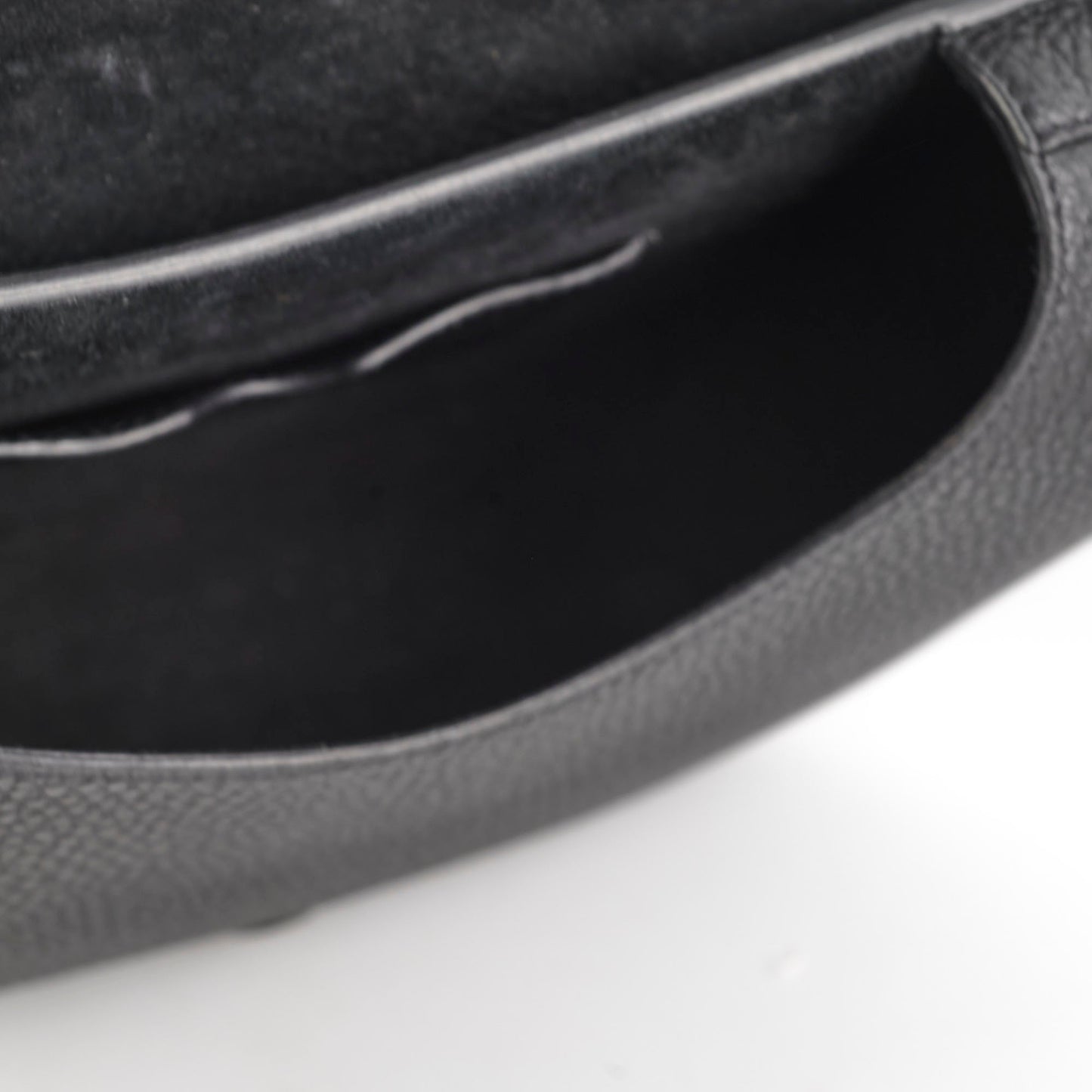 Christian Dior Grained Calfskin Medium Bobby Flap Black