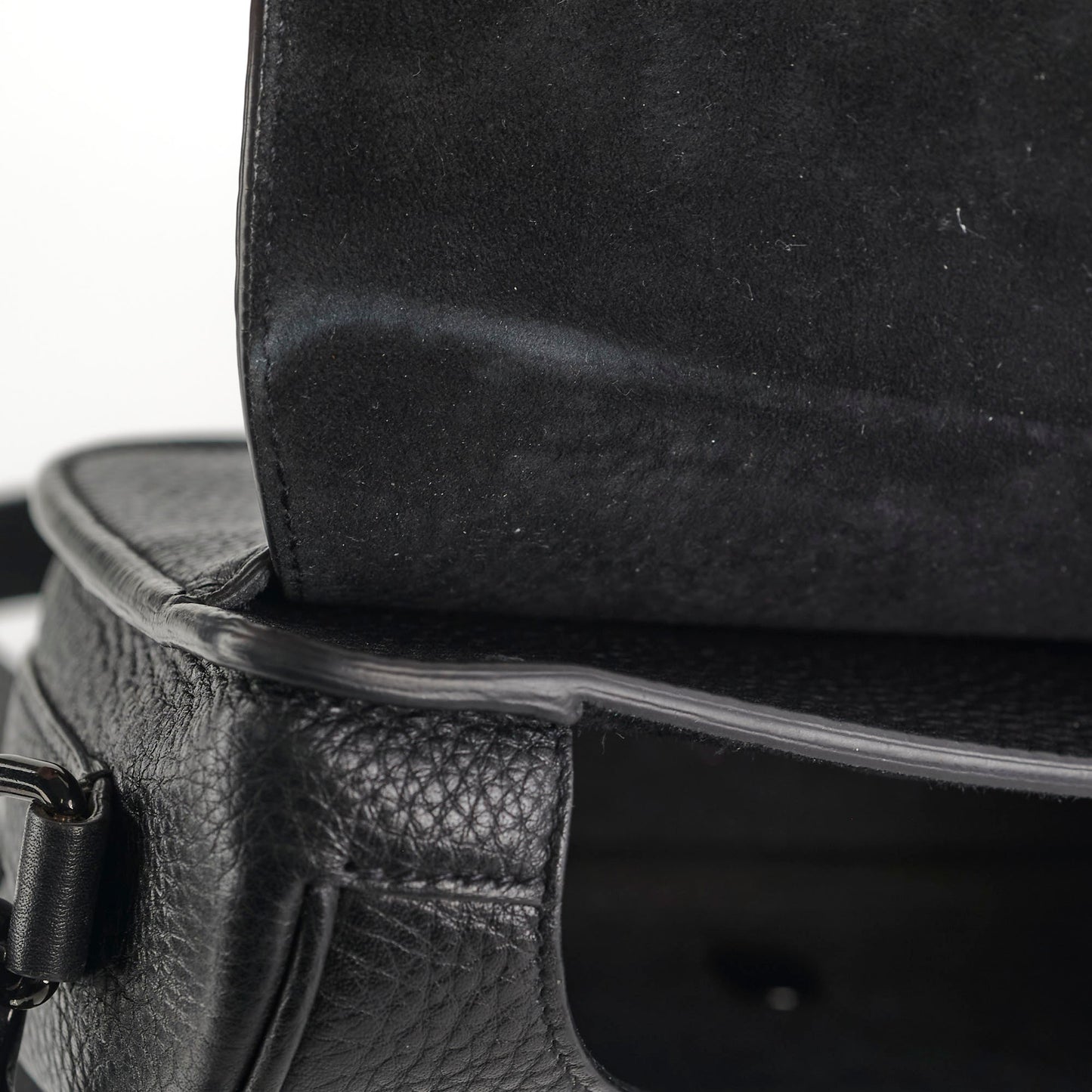 Christian Dior Grained Calfskin Medium Bobby Flap Black