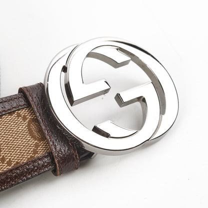 Gucci Interlocking Monogram Belt Brown (Size 100)