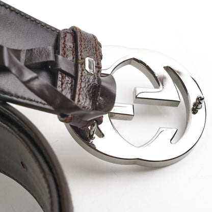 Gucci Interlocking Monogram Belt Brown (Size 100)