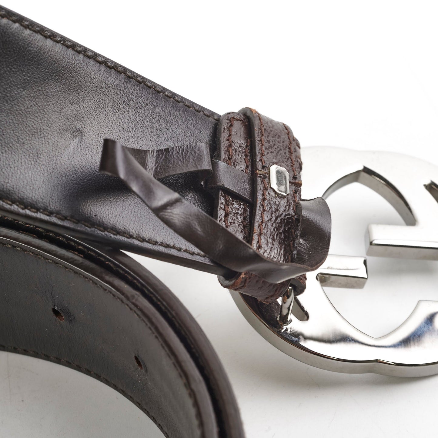 Gucci Interlocking Monogram Belt Brown (Size 100)