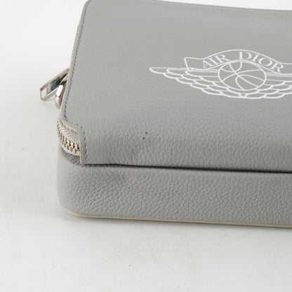 Dior x Air Jordan Wings Messenger Crossbody Bag Grey
