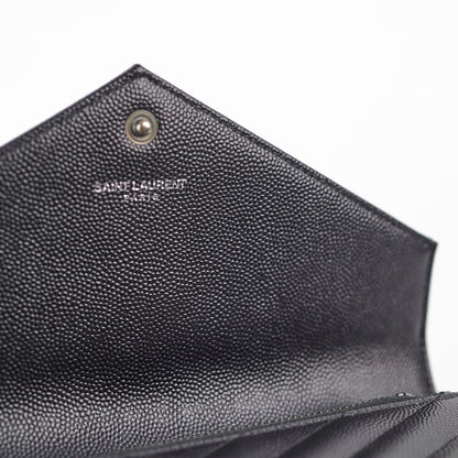 Saint Laurent Cassandre Envelope Wallet On Chain WOC Black