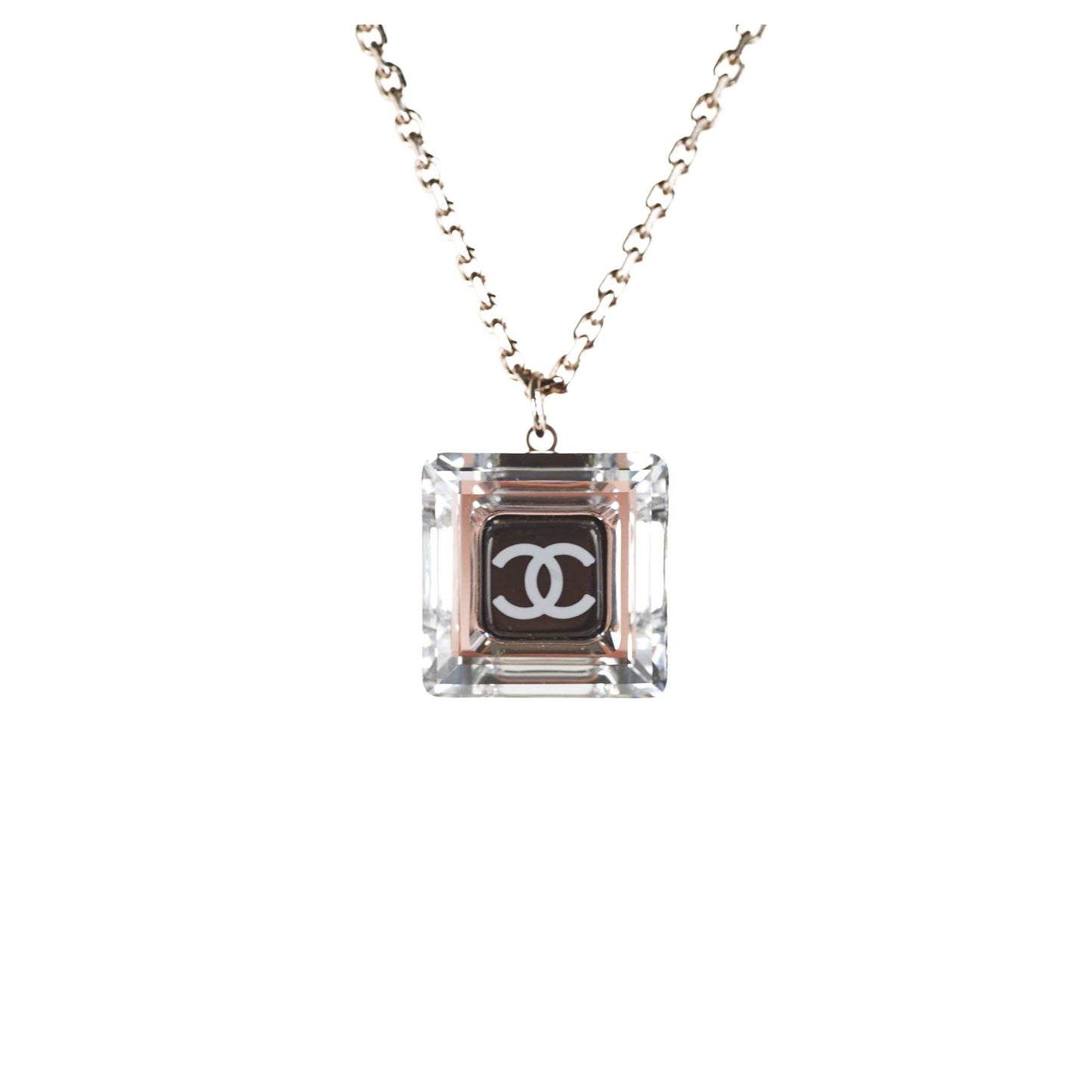 Chanel Logo Square Necklace Costume Jewellery