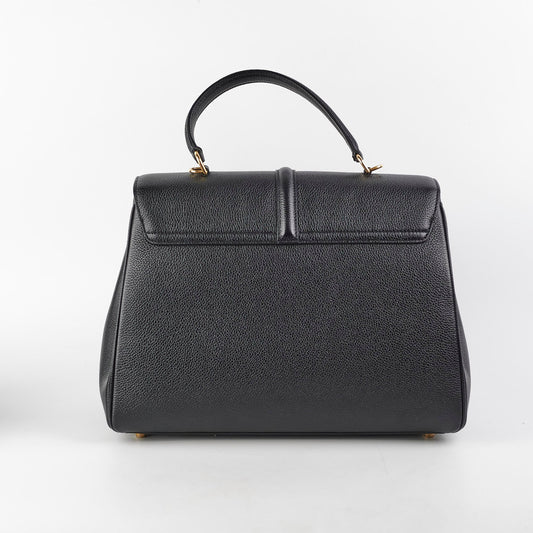 Celine 16 Classique Black Grained Calfskin