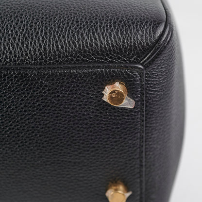 Celine 16 Classique Black Grained Calfskin