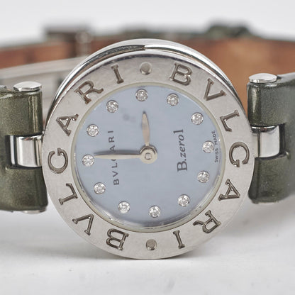 Bvlgari B-Zero1 Blue MOP Stainless Steel Ladies Watch