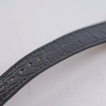 Hermes Heure H Watch Black Diamond Small 25mm
