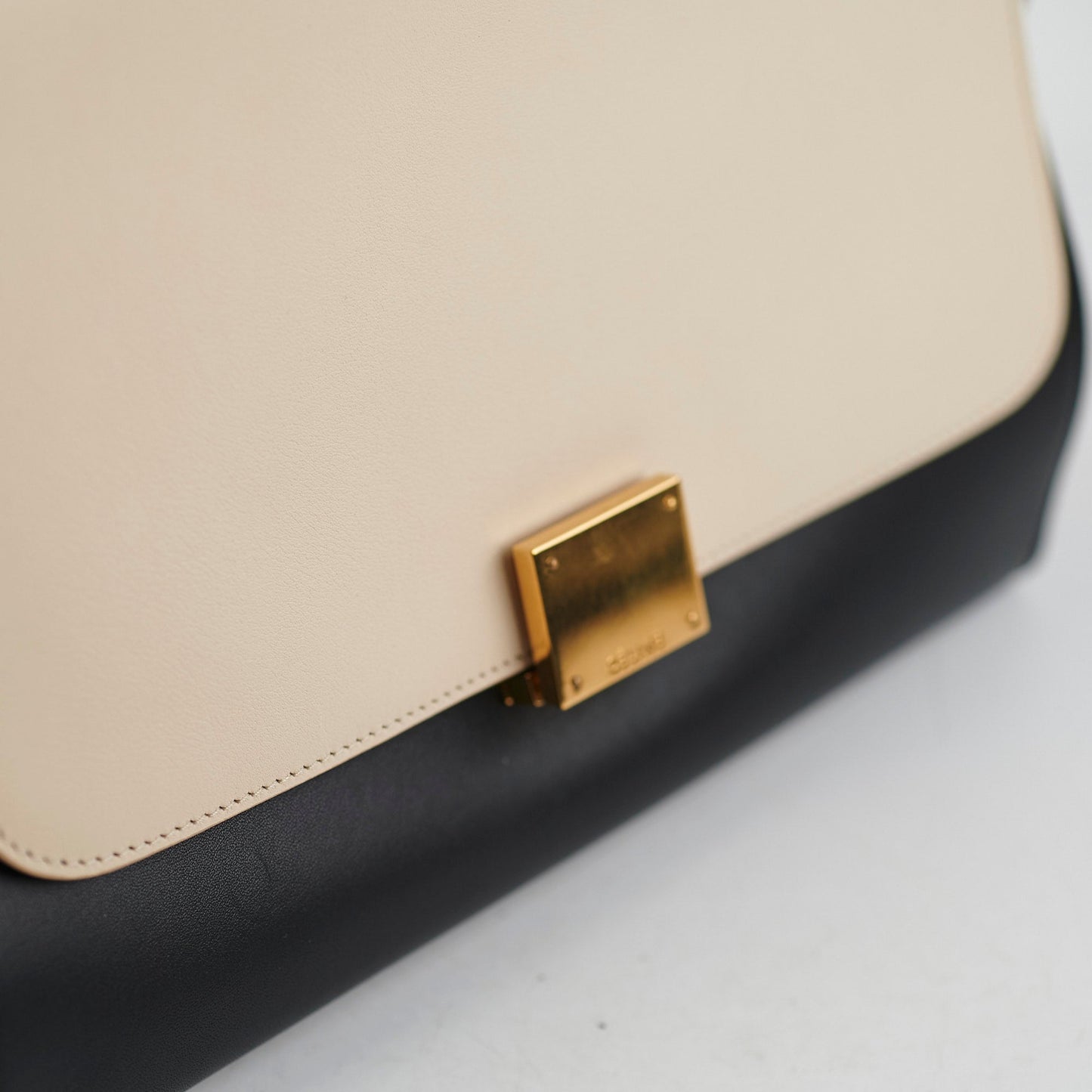Celine Small Trapeze Black/Green/Cream