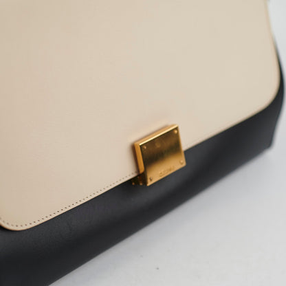 Celine Small Trapeze Black/Green/Cream