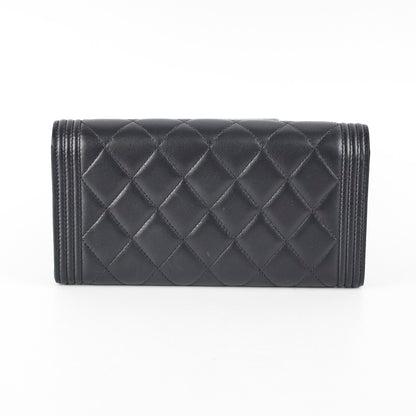 Chanel Boy Long Lambskin Wallet