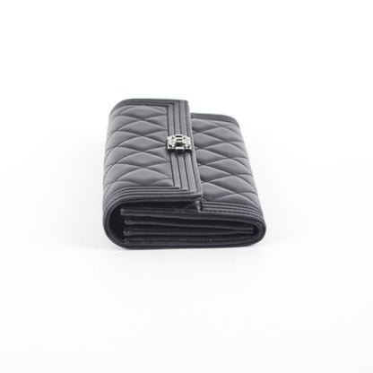 Chanel Boy Long Lambskin Wallet