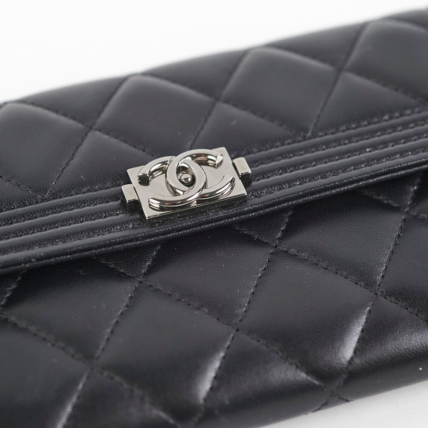 Chanel Boy Long Lambskin Wallet