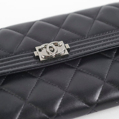 Chanel Boy Long Lambskin Wallet