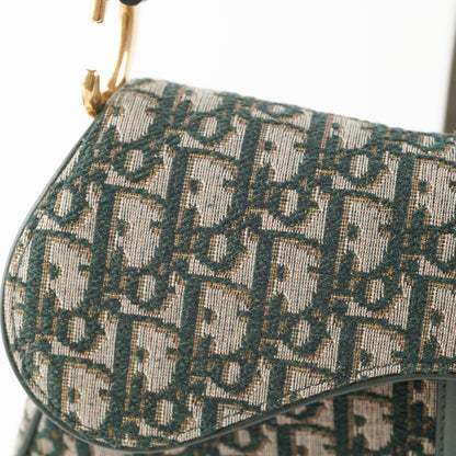 Dior Saddle Bag Oblique Green