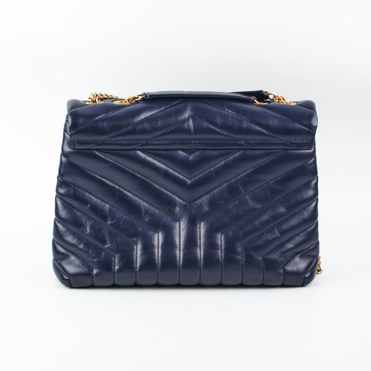 Saint Laurent Medium LouLou Bag Navy