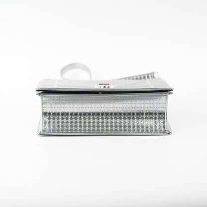 Dior Medium Diorama Metallic Silver