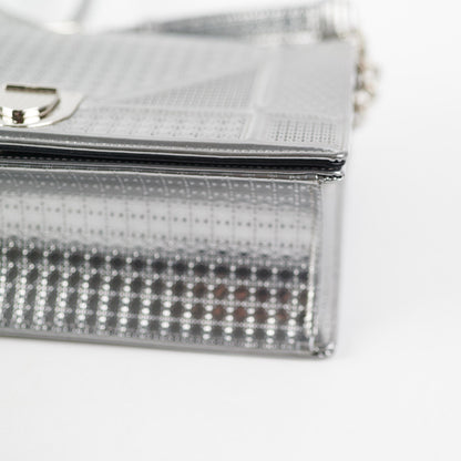 Dior Medium Diorama Metallic Silver