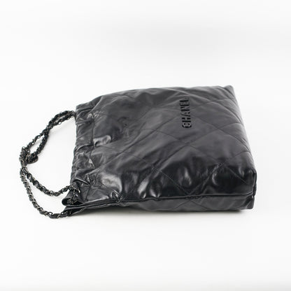 Chanel 22 Handbag Medium So Black (Microshipped)