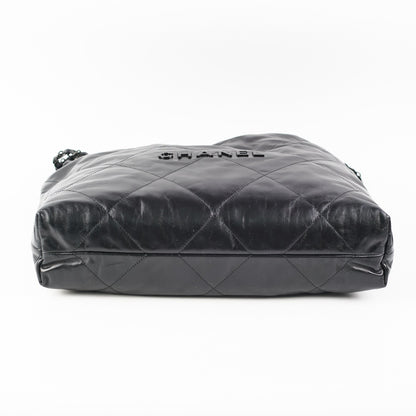 Chanel 22 Handbag Medium So Black (Microshipped)