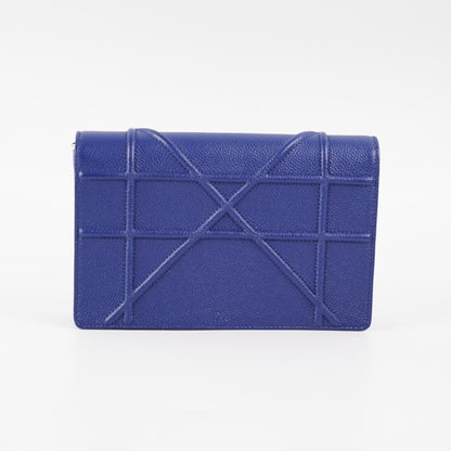 4/7 DOTD - Dior Diorama Wallet On Chain WOC Blue Bag