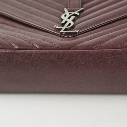Saint Laurent College Burgundy Large
