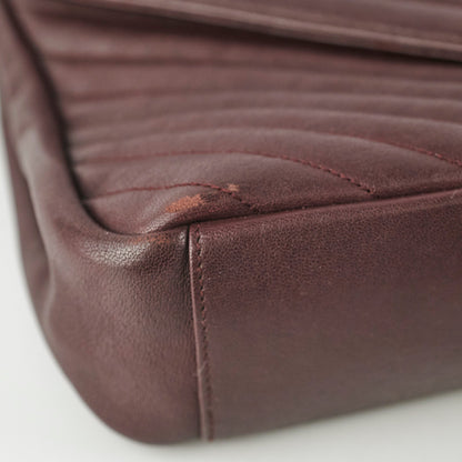 Saint Laurent College Burgundy Large