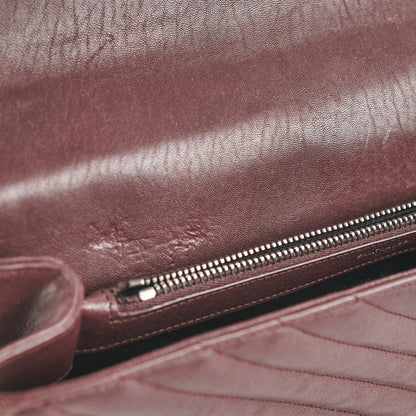 Saint Laurent College Burgundy Large