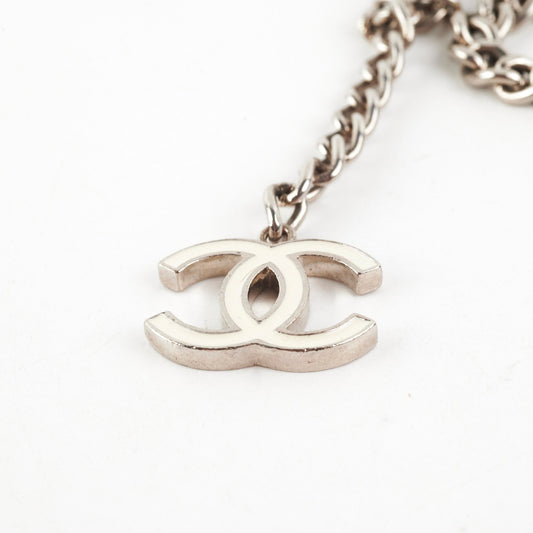 Chanel CC White Logo Chain Belt Costume Jewellery