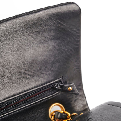 Chanel Vintage Medium/Large Double Classic Flap Black