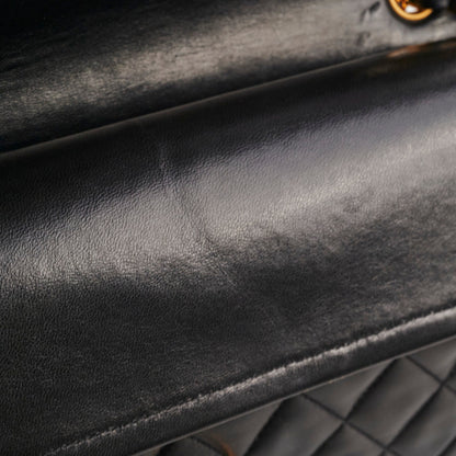 Chanel Vintage Medium/Large Double Classic Flap Black
