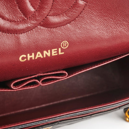 Chanel Vintage Medium/Large Double Classic Flap Black