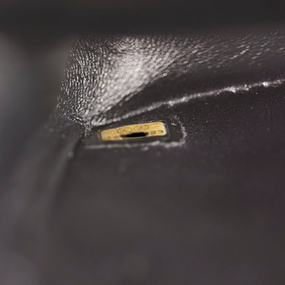 Chanel Medium/Large Caviar Classic Double Flap Black HOLD BC
