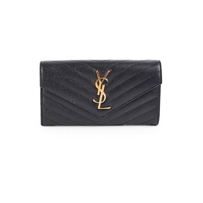 Saint Laurent Envelope Wallet Black