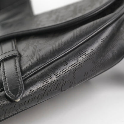 Christian Dior Mens Oblique Leather Saddle Bag