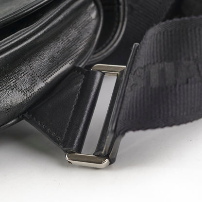 Christian Dior Mens Oblique Leather Saddle Bag