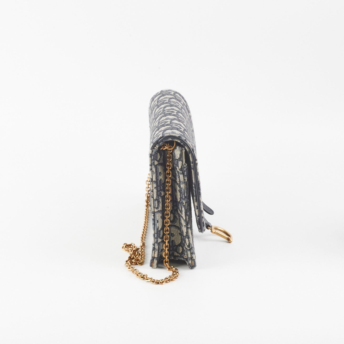 Christian Dior Saddle Oblique Wallet On Chain