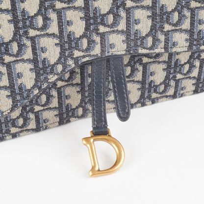 Christian Dior Saddle Oblique Wallet On Chain